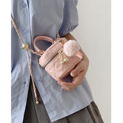 Portable Small Square Bag Women's Summer 2023 New Trendy Fashion Diamond Chain Bag Niche Texture All-match Messenger Bag