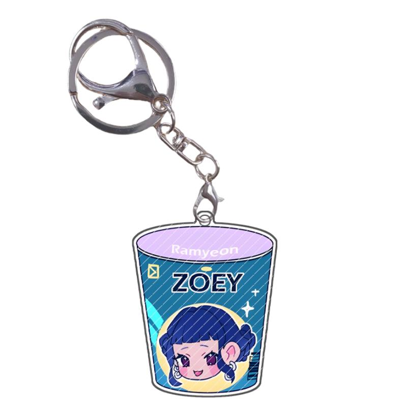 Acrylic Keychain KPop Demon Hunters Rumi Mira Zoey Jinu Baby Saja Celine Bobby Cartoon Anime Characters Gift Pendant Decoration