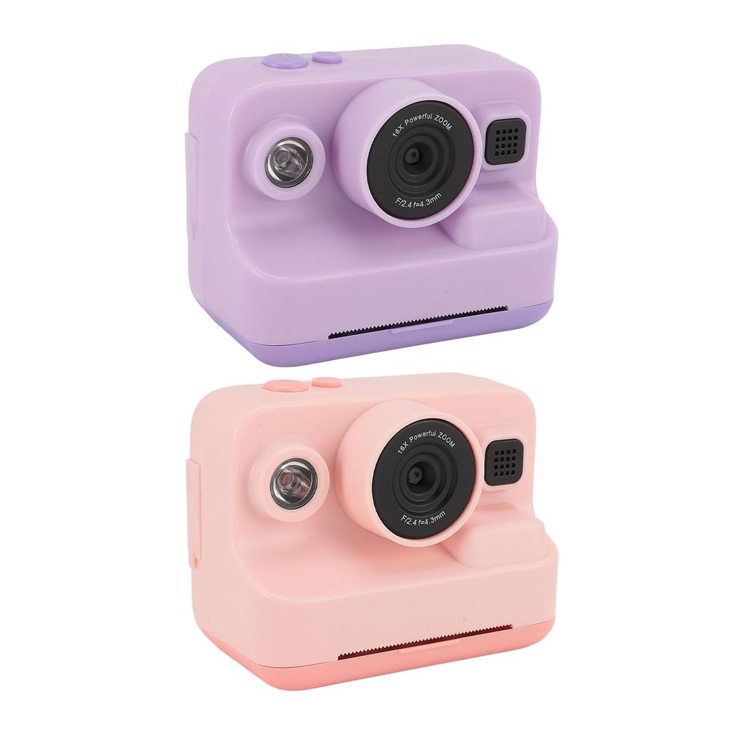 1080P Digital Camera Instant Print 12MP Video Camera with 2.4 Inch Screen 3 Print Paper MP3 Player 5