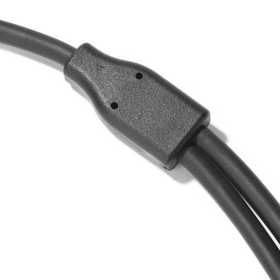 Audio Splitter Cable Portable Clear Sound Stable Signal 28cm 1 RCA Female To 2 Male AUX Audio Cord for Computer