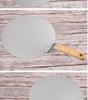 Stainless Steel Pizza Peel with Wooden Handle - Kitchen Baking Tool