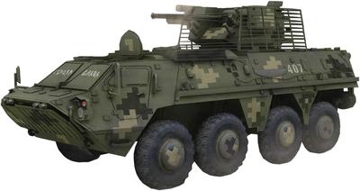 IBG 1/72 Ukrainian Army BTR-4E Wheeled Armored Vehicle with Slat Armor Plastic Model Kit PB72118