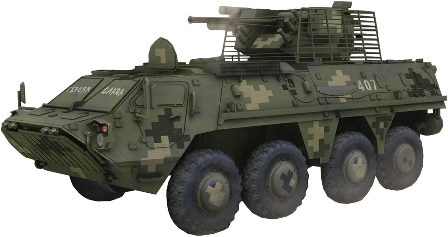 IBG 1/72 Украинская армия БТР-4Е Колесная бронированная машина с решетчатой броней Пластиковый набор PB72118