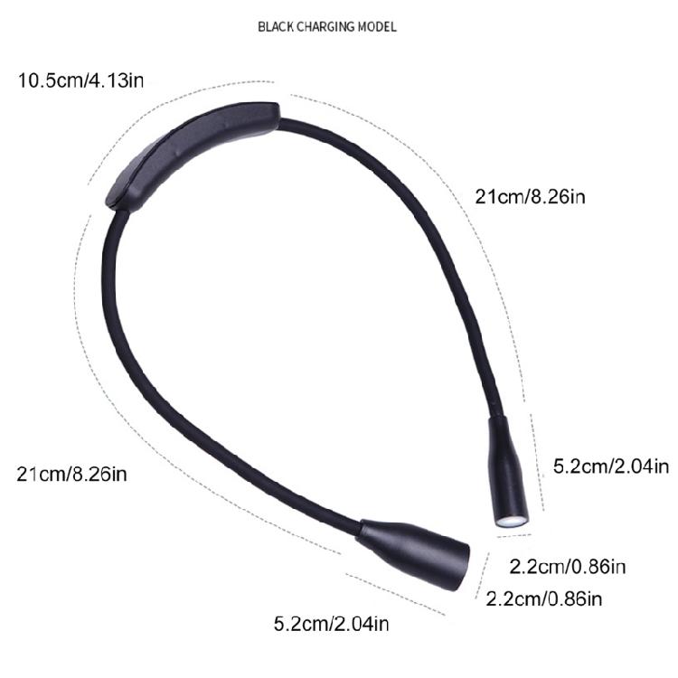 Flexible Neck Reading Light With 3 Levels Brightness, Handsfree LED Neck Reading Light Suitable For Readers & Hobbyists