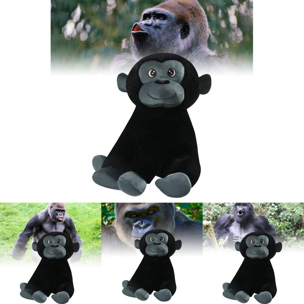 Adorable Plush Gorilla Toy With Soft Short Velvet Fabric Perfect For Kids Birthday Gift