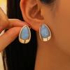 Fashion Exaggerated Temperament Dripping Oil Water Droplets Earrings For Women
