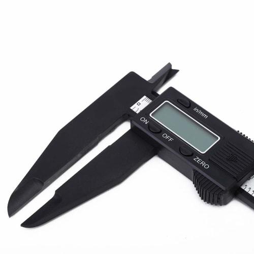 150mm/300mm Digital Electronic Caliper Carbon Ruler with Long Jaw Measuring Tool for DIY/Home Use with Large LCD Screen (300mm Long Claw Carbon Ruler)