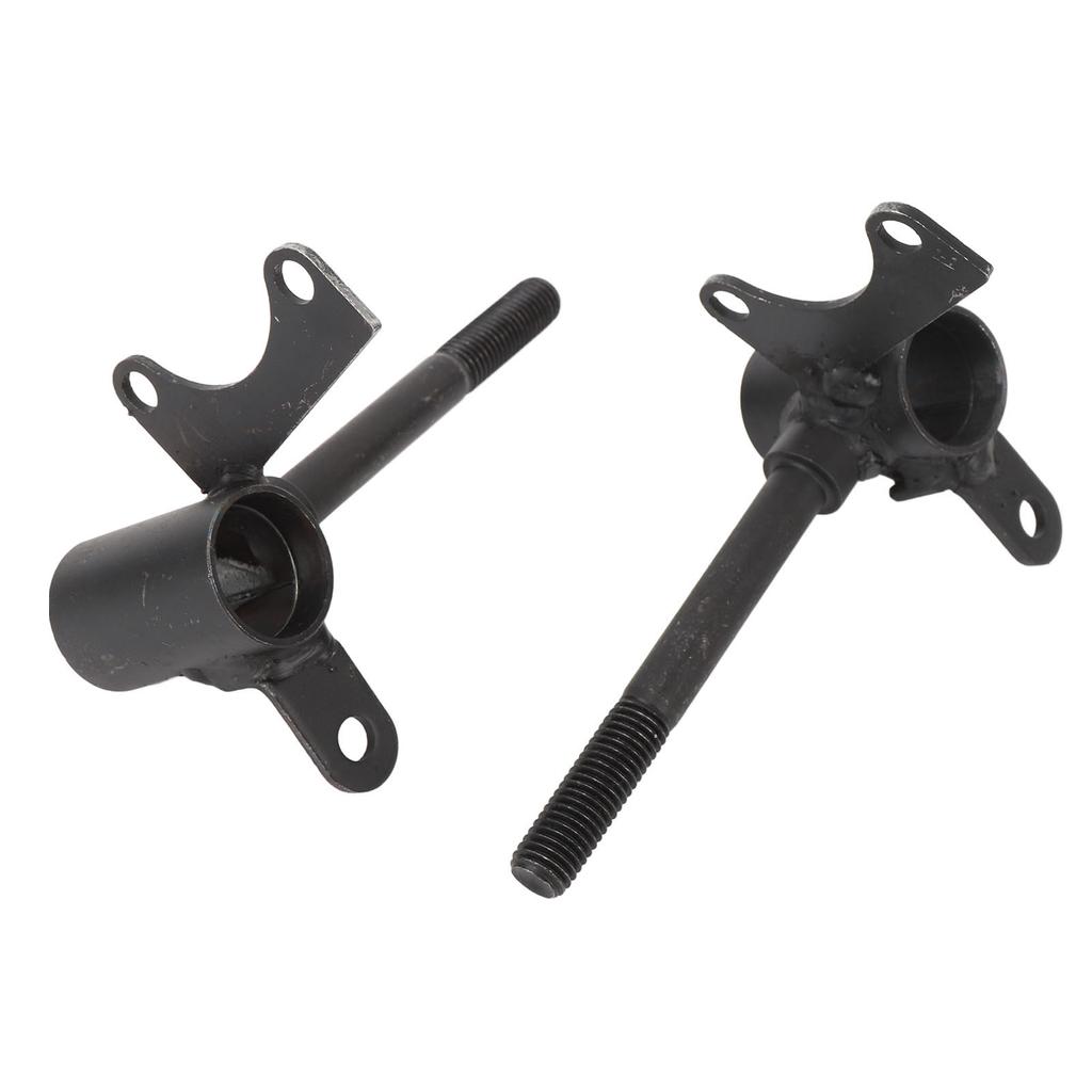 Pair of 10mm Front Wheel Steering Knuckle Spindle for Up To 110cc Go Kart Quad ATV Black