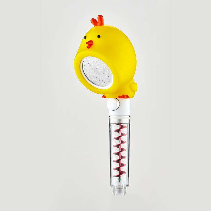 Innovative Hot Selling Children s Cartoon Design Filter Shower Head ABS Plastic жёлтый