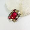 Brooch di Lusso in Lega Vintage con Perle e Strass, Atmosfera Fashion, Accessori per Abbigliamento, Spilla Corsage