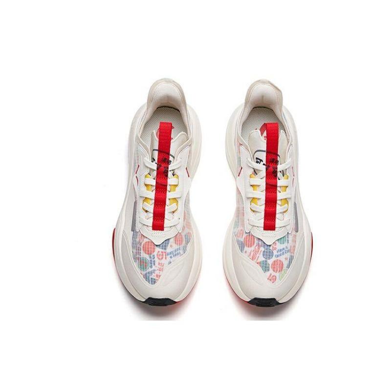 Coca-Cola X Anta C37 Series Lifestyle Collection Casual Slip-Resistant Shock Absorbing Low-Top Sneakers Men Sneakers White Red 912128081-5