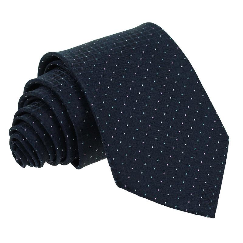 Men's Premium 7.5cm Plaid Polyester Tie for Business, Casual, Wedding, or Best Man Suit.