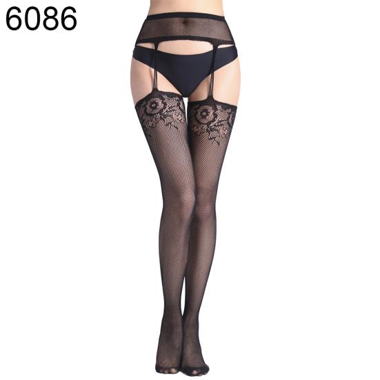 Sexy Women Soft Breathable Fishnet Stockings Tights Hollow Pantyhose Suspenders
