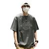 Kortärmad Herr Bomulls T-shirt Lös O-hals Casual T-shirts