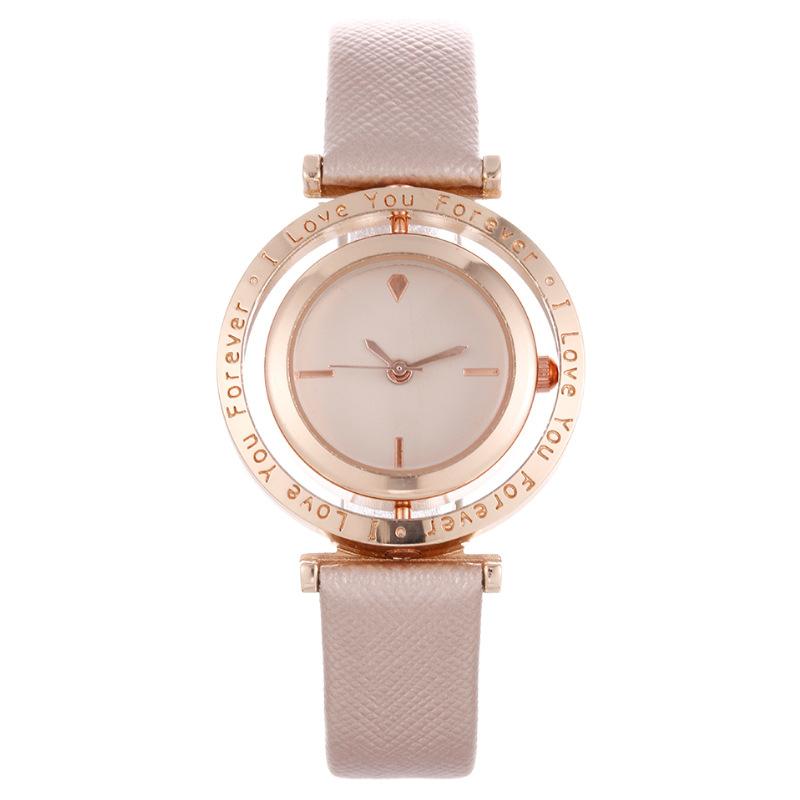 JYL Men s Watch Fashion Blue Needle Single-eye Leather Strap champagne gold может зеленый
