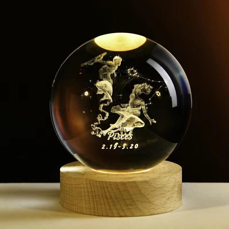 

Глобус Солнечной системы Галактика Хрустальный шар K9 Свет 3D Лазерная гравировка Астрономия Планеты Шар Домашний декор Космическая модель Подарок на день рождения 6 cm