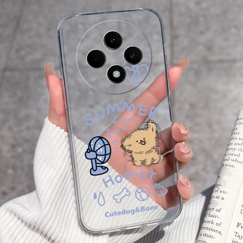 For OPPO F27 F29 F21 F19 F17 F11 Pro F15 F7X Phone Cover Cute Panda Piggy Patterns Transparent Ultra Thin TPU Premium Protection Case For OPPO Housing