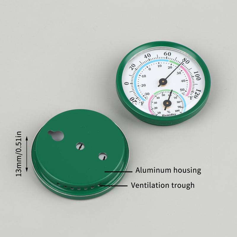 Wall-mounted 2 In 1 Temperature Humidity Gauge High Accuracy Thermometer for Home Office Warehouse Pantry
