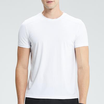 Mens Running T-shirt Breathable Trainin Tops Outdoor Workout Sweatshirt Male Muscle Fit Short Sleeve Tees Gym Sweatshirt Elastic