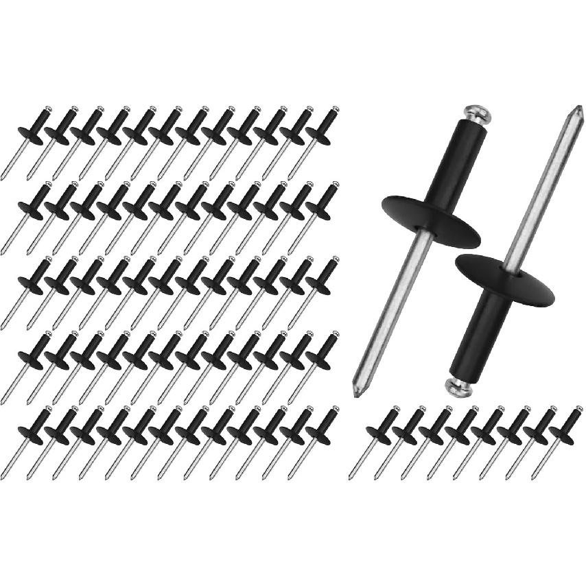 (70-Pack) 3/16 Steel Pop Rivet 293150104, Compatible With Ski-Doo/Sea-Doo/Can-Am 390409600 390907700