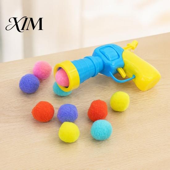 Pet Interactive Playing Supplies Ball Launcher Cat Toy, Plush with Soft Fuzzy Toys for Bored Cats Balls, Fetch Toy Indoor Kittens Exercise
