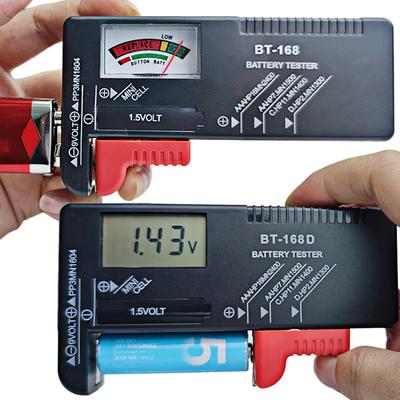 1 Adet LCD Ekran BT-168 BT-168D Dijital Pil Test Cihazı AA/AAA/C/D/9V/1.5V Düğme Pil Pil Kapasitesi Kontrol Dedektörü