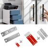 Easy Install Push Pull Door Magnets Secure Hold Push & Pull Door Magnet Fixtures Magnetic Door Fixators for Home Use