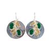 Green Onyx Gemstone 925 Sterling Silver Jewelry Handmade Wedding Earrings 1.77" EE-81-4