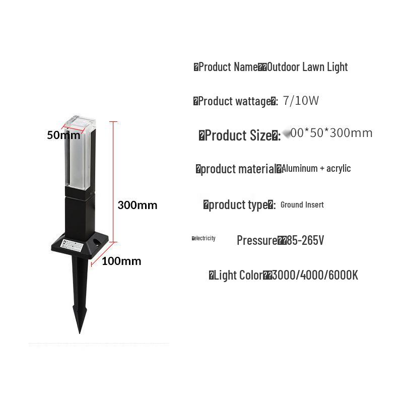 Minimalist LED Garden Lights for Parks and Pathways