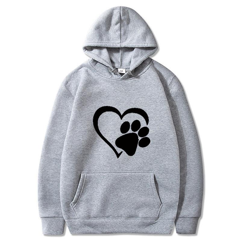 2025 spring and autumn men's black cat claw love couple shirt hooded sweater direct supply one piece hair