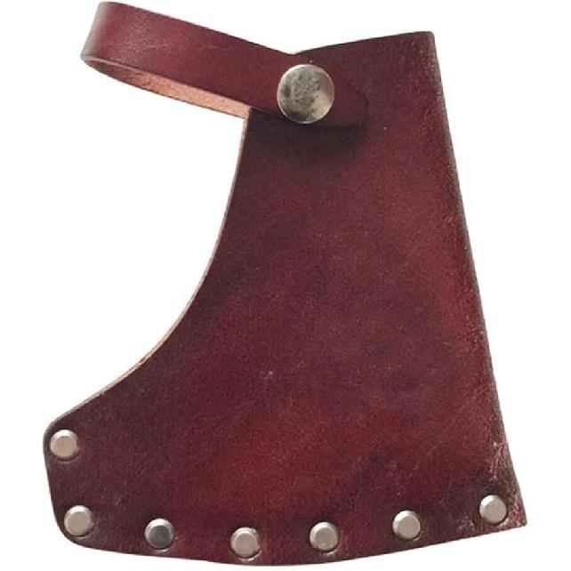 1PC Portable Leather Holder Lanyard Blade Sheath Head Cover For Axe Hatchet