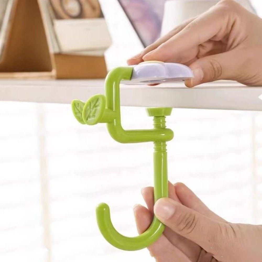 Plastic Flower Shaped Desk Hook Adjustable Desktop Storage Hook Desk Hanger  Classroom Desk