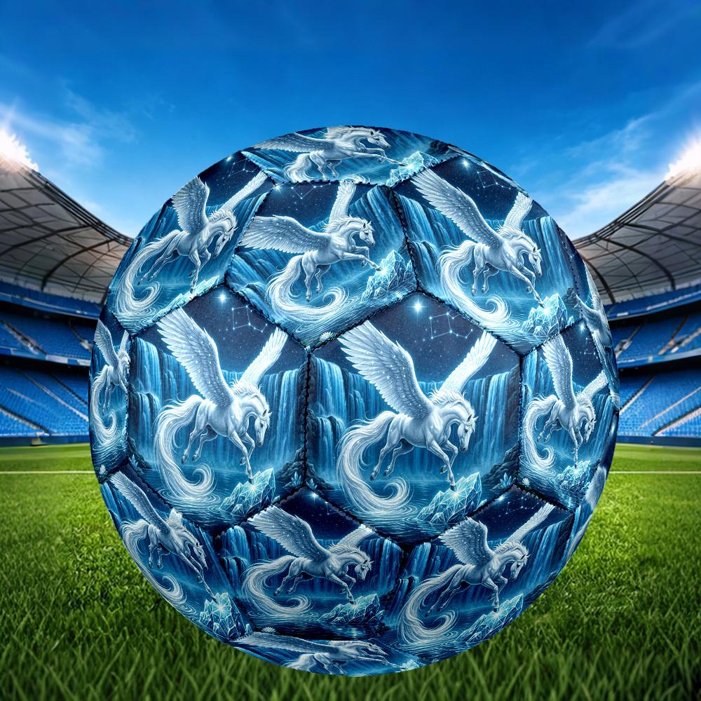 1pc Pegasus Waterfall Night Durable Size 5 Soccer Ball Professional Match Training Football Indoor &Outdoor Sports Ball p60136