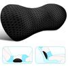1Pcs Lumbar Support Pillow Memory Foam for Low Back Pain Relief, Ergonomic Streamline Car Seat, Office Chair, Recliner and Bed