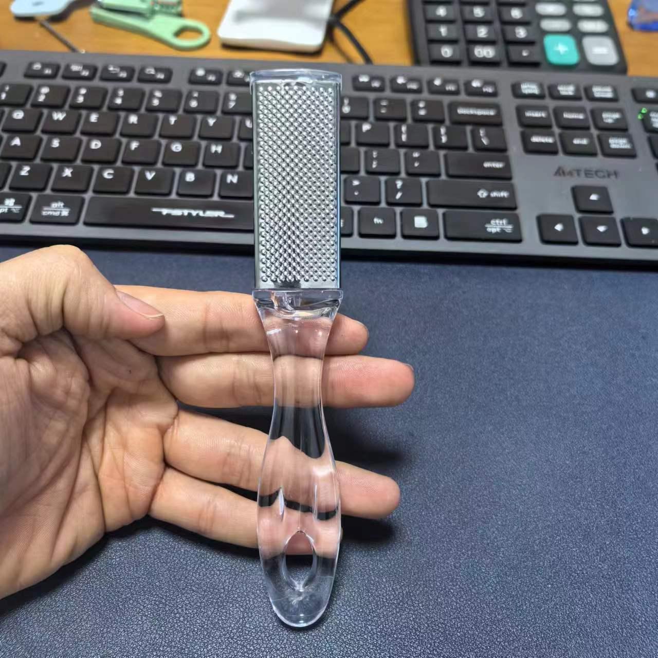 

Двусторонняя пилка и скраб для ног из нержавеющей стали для педикюра и удаления омертвевшей кожи