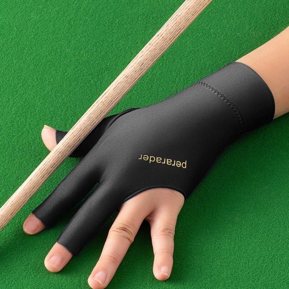 Elastic Billiards Glove Left Hand Billiard Training Gloves Three Fingers Glove  Fitness Accessories