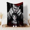 1pc Blanket Pennywise the Dancing Clown2 Print Design, Lightweight Blanket for Sofa, Bed- Soft &Warm, Gift for All Seasons like Christmas, Halloween