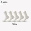 ZEXOLAP  High Quality Casual Men's Business Socks Summer Winter Cotton Socks Quick Drying Black White Long Sock Plus Size US