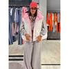 Detachable Hood Sleeves Puffy Padded Jacket  Oversized Thick Winter Warm Chic Office Daily Women Coat