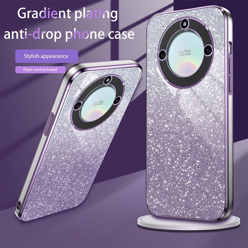 For Huawei Honor X40 Luxury Electroplated Glitter Case For Honor X40i X9A Magic 5 Lite Soft TPU Bumper Clear Phone Back Cover