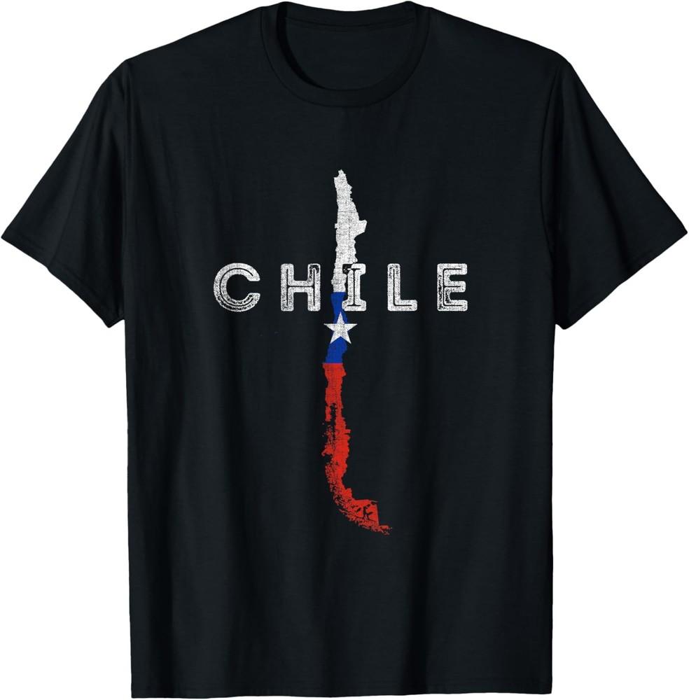 

Chilean Map and Flag Distressed Chile Souvenir TShirt Unisex T-Shirt XXXL