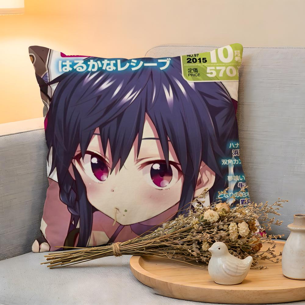 

Cushion Cover Linen SkinFriendly Soft Decorative Case For Sofa Home Decor Kwaii Anime Cute SSchoolLives Pillow cover 30x30cm