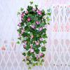 Artificial Morning Glory Vine Simulation Flower Vines Garland for Stairway Outdoor Fence
