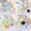 Colorful Keychain Empty Makeup Compact Diy Refill Case With Aluminum Tray Portable Cosmetic Storage Small Blush Container