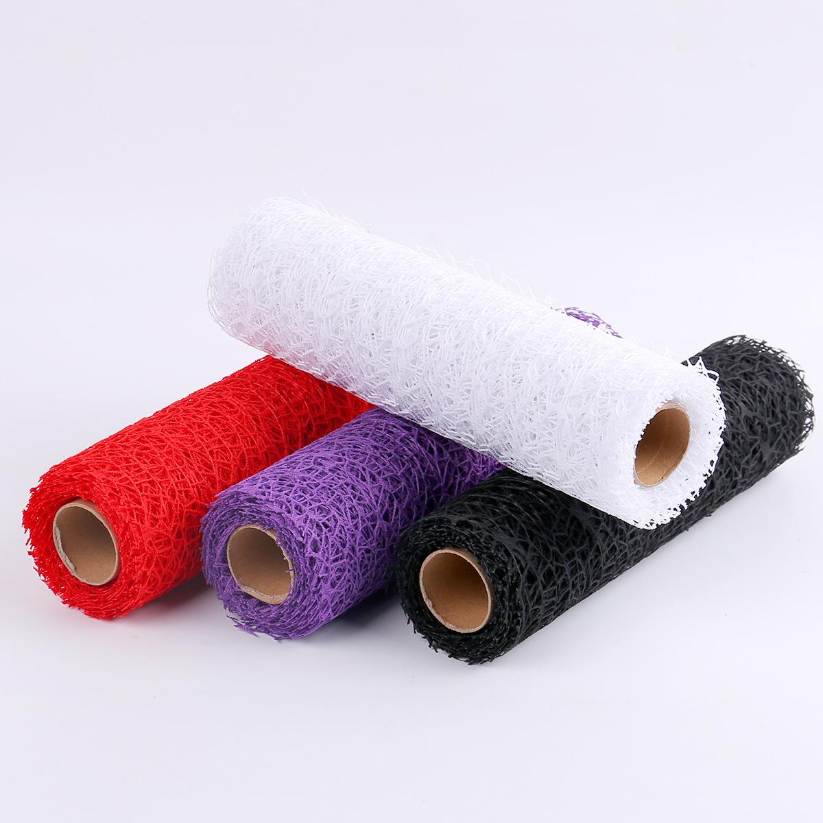 

Korean Style Decoration, Jacquard Mesh Roll, Flower Wrapping, Hollow Mesh Material, DIY Rose Bouquet, Bouquet Edge Decoration, Mesh 28 * 457cm фіолетовий