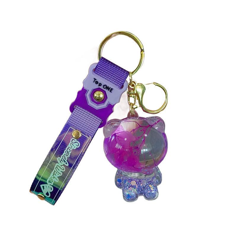 Cute Sakura Acrylic Bear Keychain Brighten Up Your Bag Or Keys Car