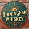 Metallposter Wandkunst Whiskey Birmingham Vintage Taverne Bar Dekor