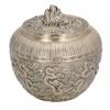Tea Canister Vintage Alloy Tea Bag Canister Decorative Loose Tea Storage Container Multipurpose Tea Jar for Kitchen