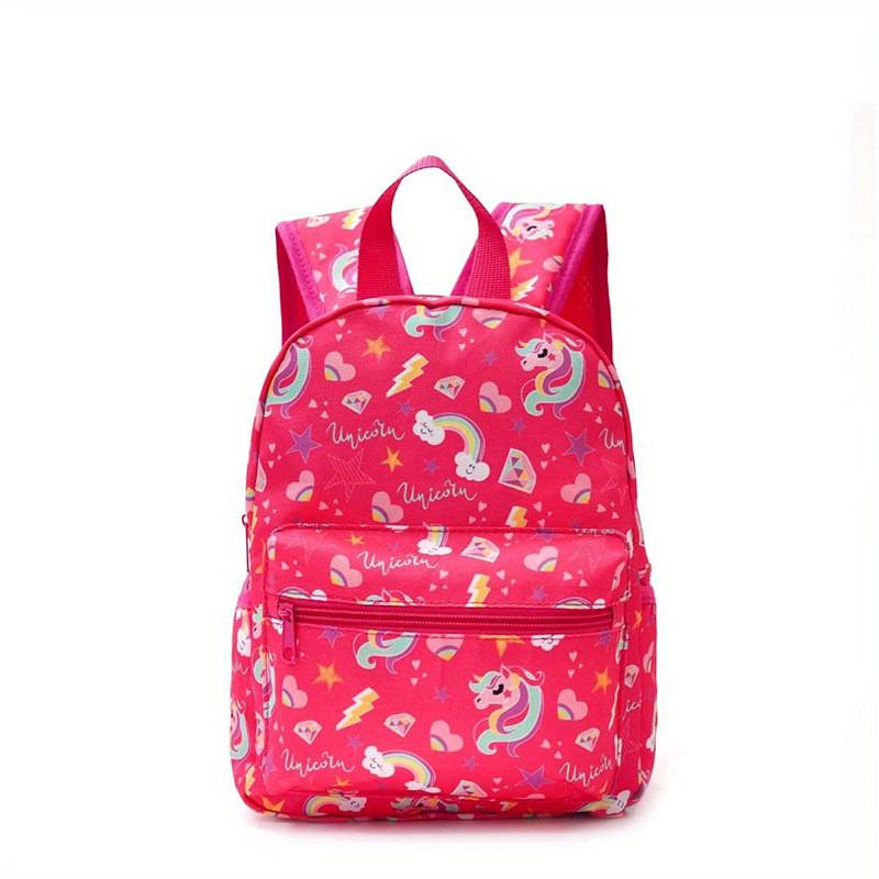 

Cartoon Unicorn Backpack With Lightweight Design For Daily Use рожевий червоний колір