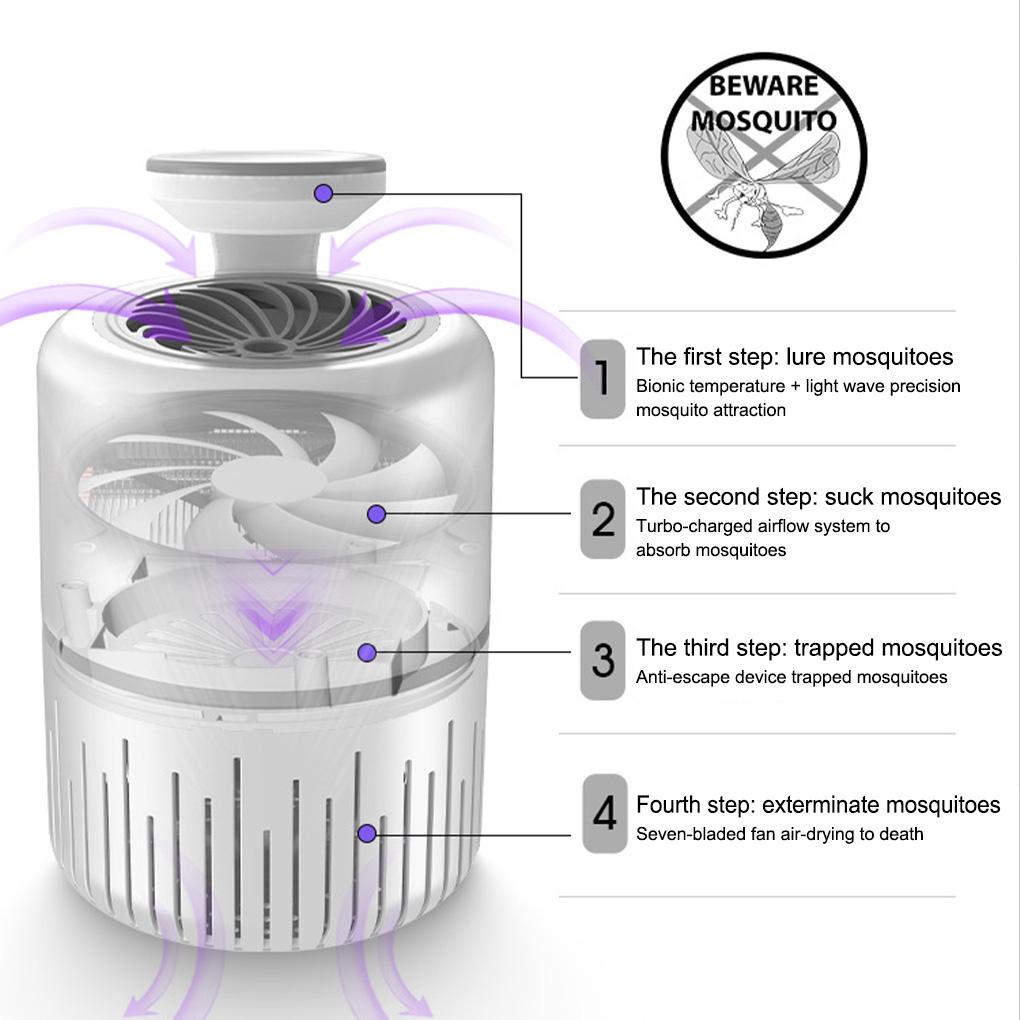 Electric Shock Lamp LED Outdoor Fly Control Machine Surrounding Light Low-noise Insects Electronic Lighting Household